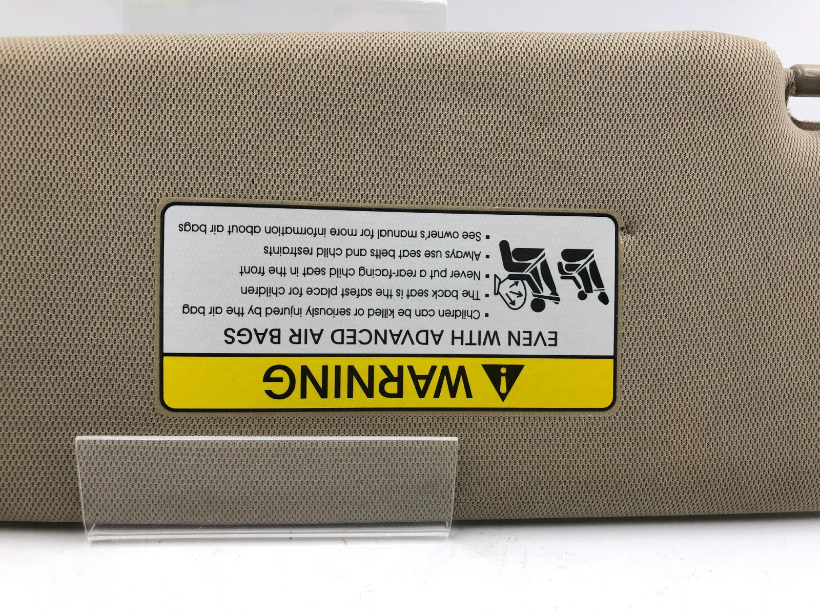 2011-2016 Kia Optima Passenger Sun Visor Sunvisor Tan Illuminated OEM D03B11024