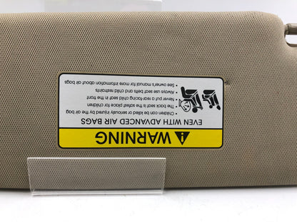 2011-2016 Kia Optima Passenger Sun Visor Sunvisor Tan Illuminated OEM D03B11024