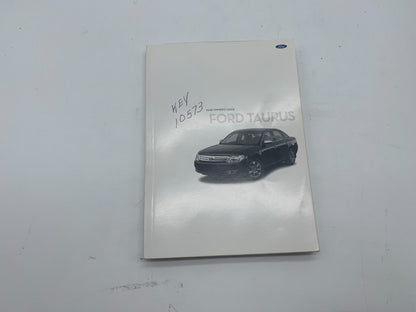 2008 Ford Taurus Owners Manual Set with Case OEM C04B49070