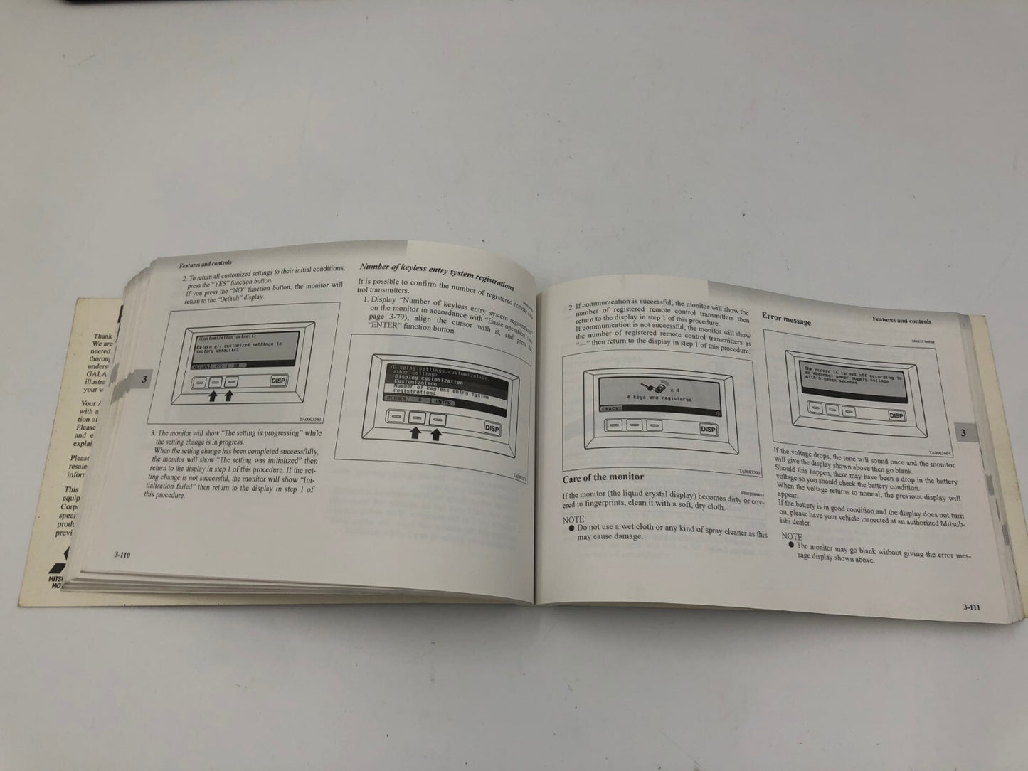 2004 Mitsubishi Galant Owners Manual OEM B04B45030