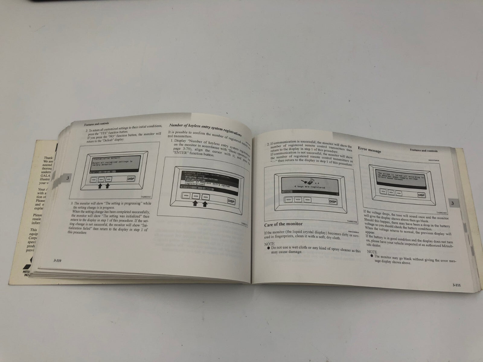 2004 Mitsubishi Galant Owners Manual OEM B04B45030