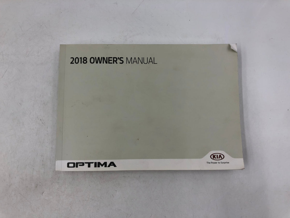 2018 Kia Optima Owners Manual Set with Case OEM A03B08054