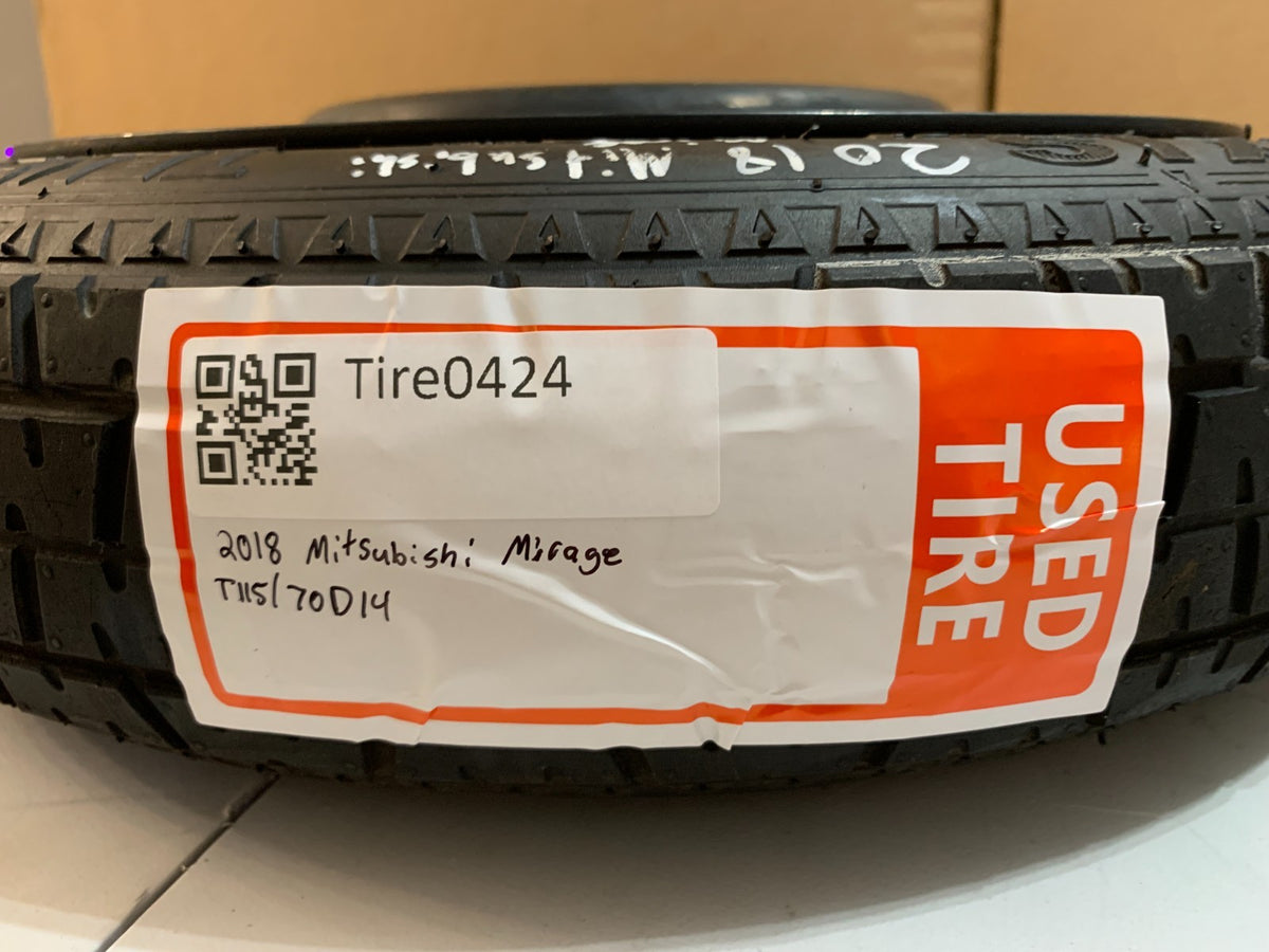 2014-2024 Mitsubishi Mirage 14" Spare Tire T115/70D14 Compact Donut