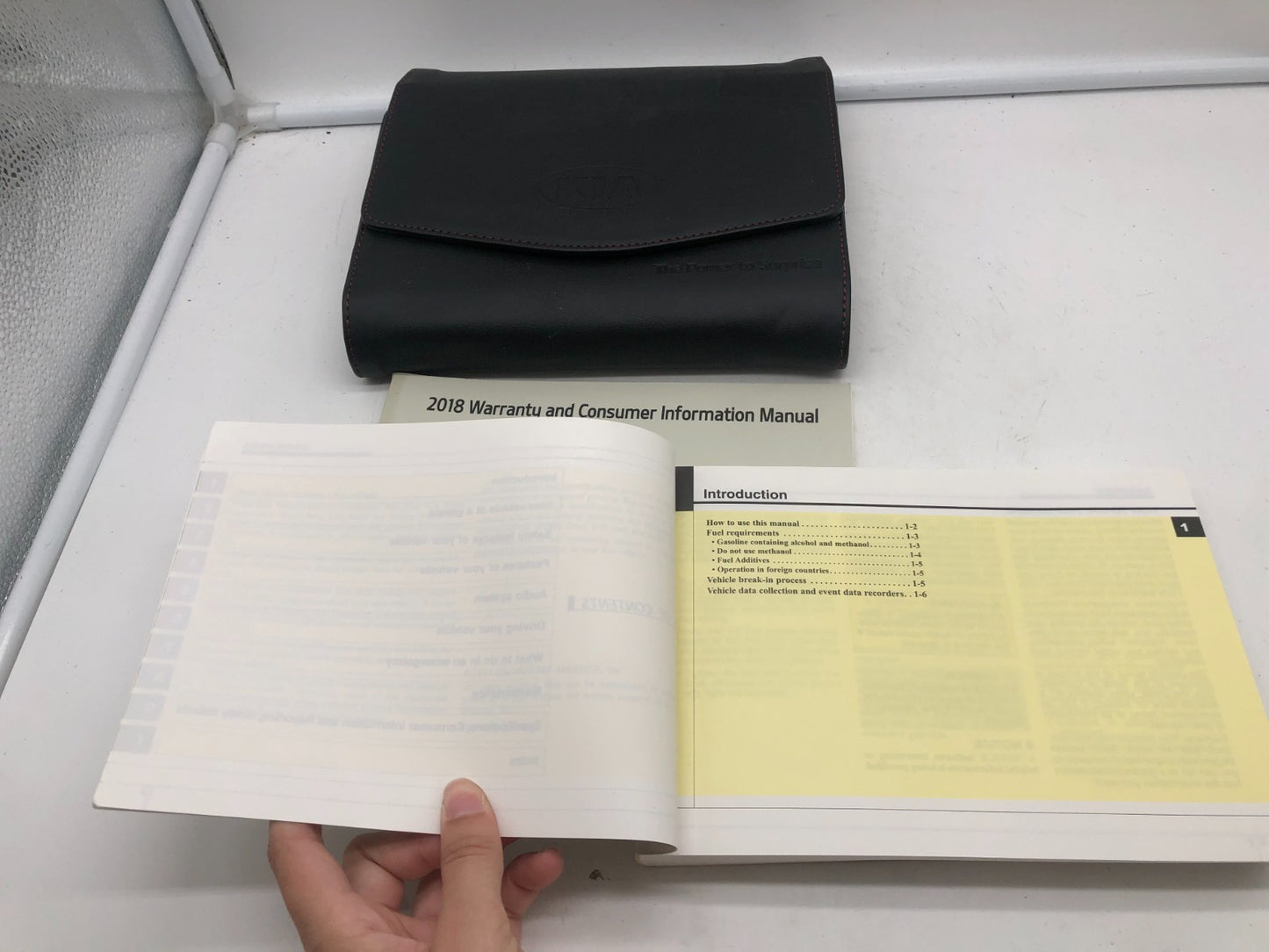 2018 Kia Optima Owners Manual Set with Case OEM A01B21007