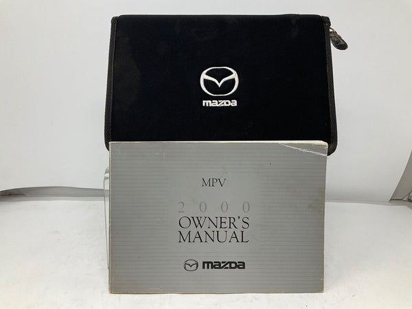 2000 Mazda MPV Owners Manual Handbook with Case OEM H04B16009