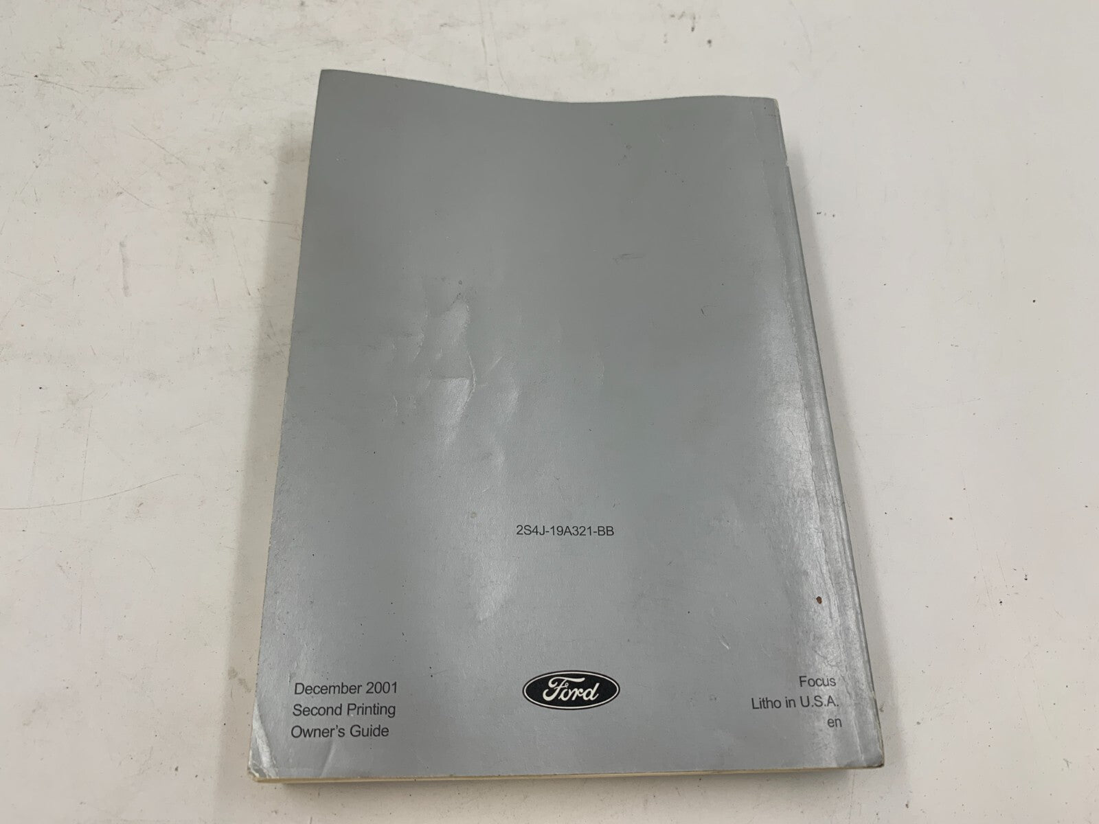 2002 Ford Focus Owners Manual OEM E02B59004