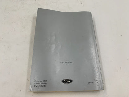 2002 Ford Focus Owners Manual OEM E02B59004