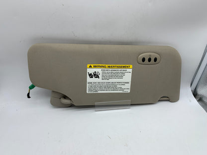 2010-2011 Ford Taurus Driver Sun Visor Gray Illuminated OEM D02B43010