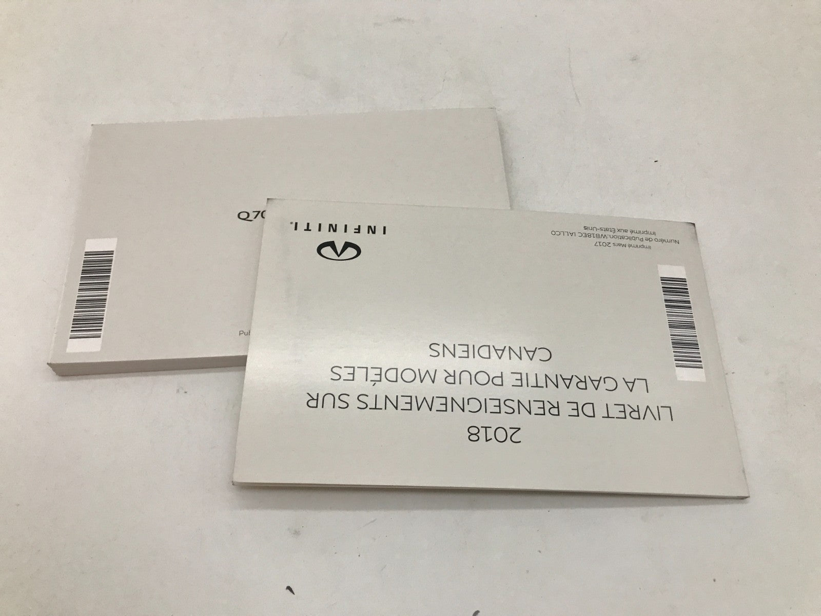 2018 Infiniti QX60 QX 60 Owners Manual Set with Case OEM B04B34019