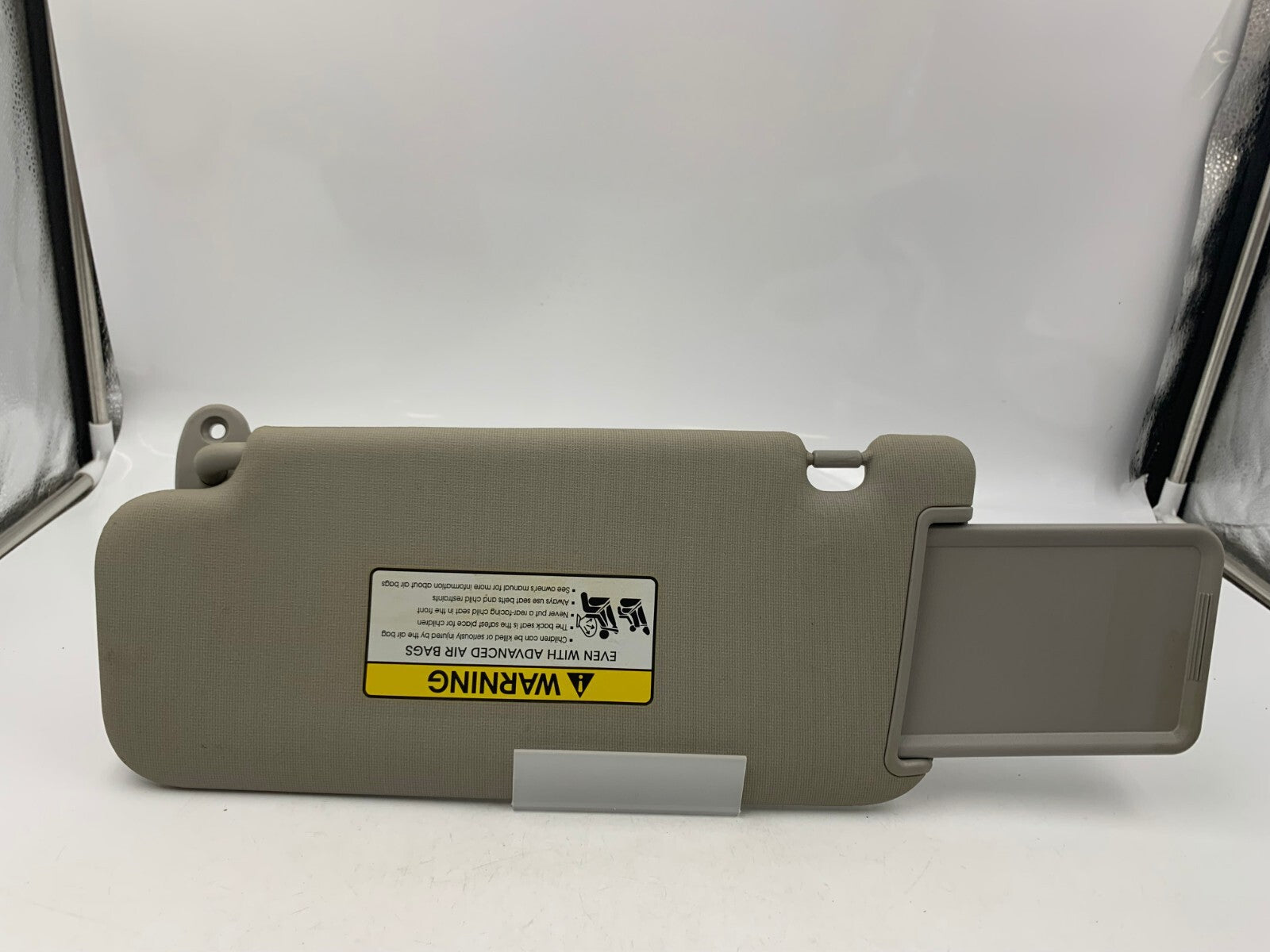 2010-2013 Kia Forte Passenger Sun Visor Gray OEM B02B43035