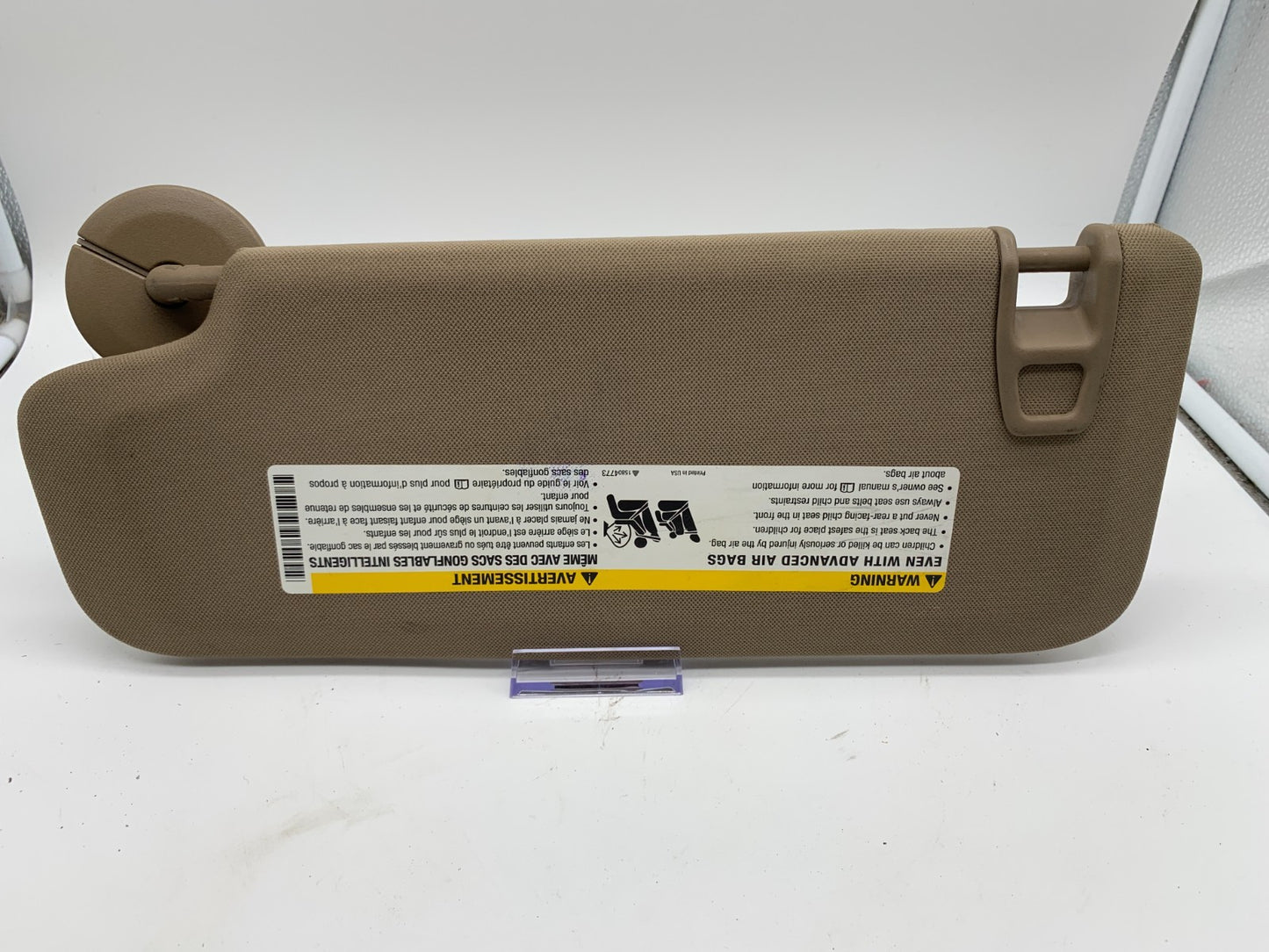 2004-2012 Chevrolet Malibu Passenger Sun Visor Brown OEM B02B27015