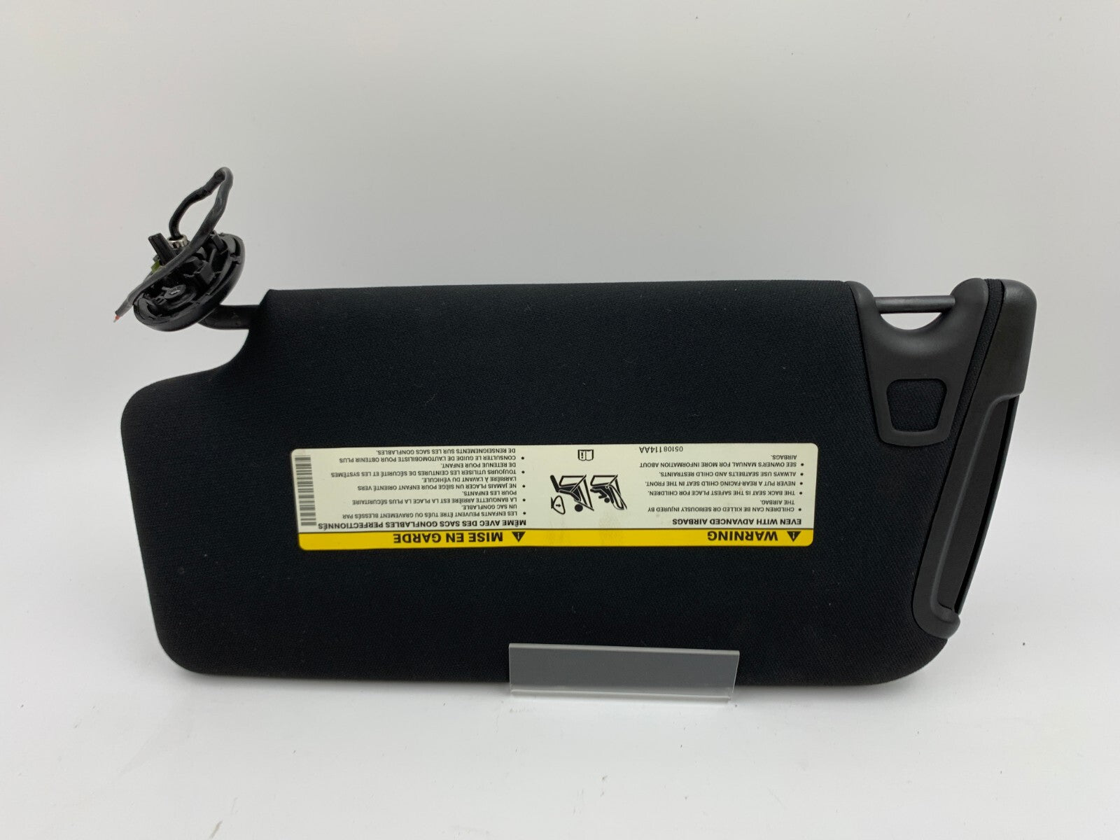 2015-2020 Dodge Charger Passenger Sun Visor Black Illuminated OEM A01B20004