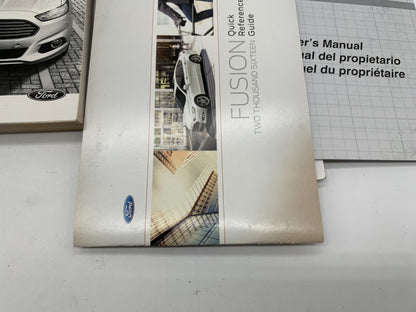 2016 Ford Fusion Owners Manual Set with Case OEM D01B37014