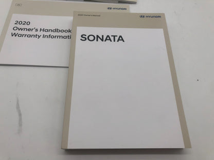 2020 Hyundai Sonata Owners Manual Set with Case OEM A02B08021