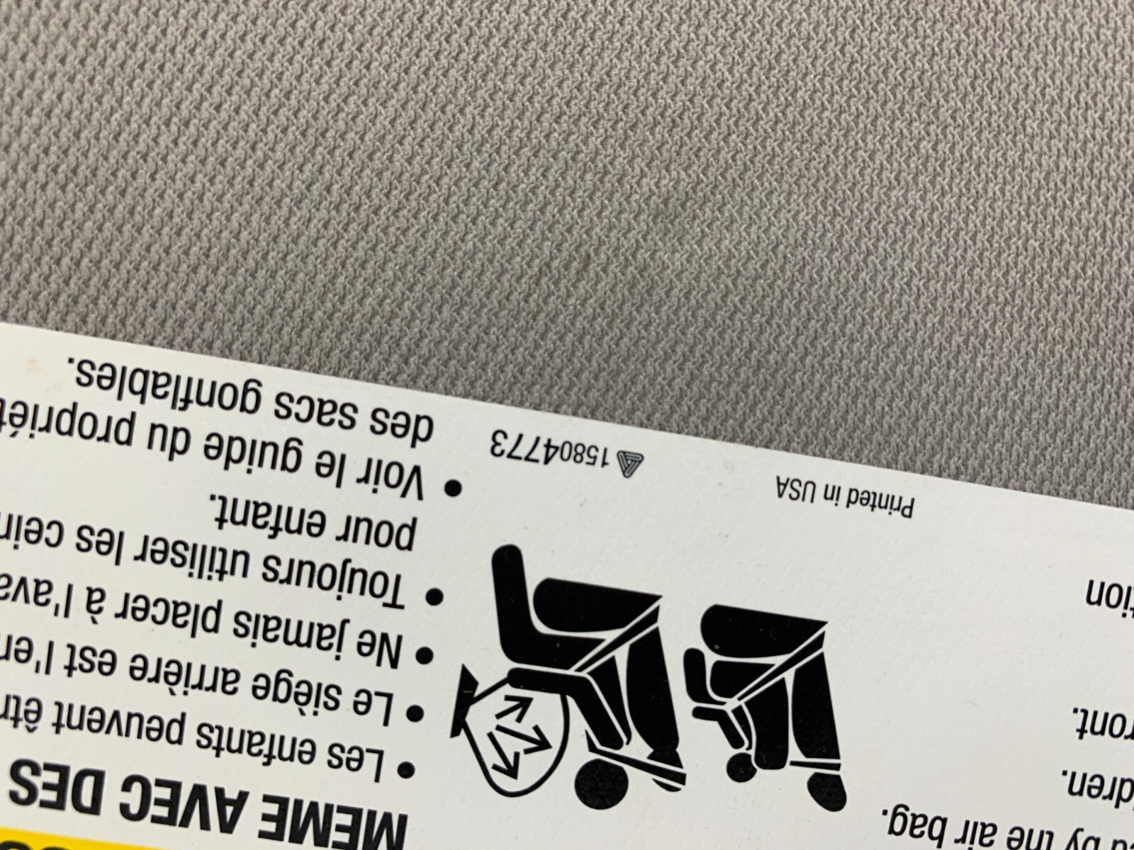 2010-2017 Chevrolet Equinox Passenger Sun Visor Gray Illuminated OEM B01B02043