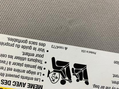 2010-2017 Chevrolet Equinox Passenger Sun Visor Gray Illuminated OEM B01B02043