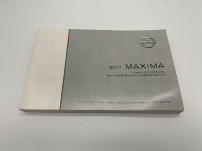 2017 Nissan Maxima Owners Manual Set with Case OEM