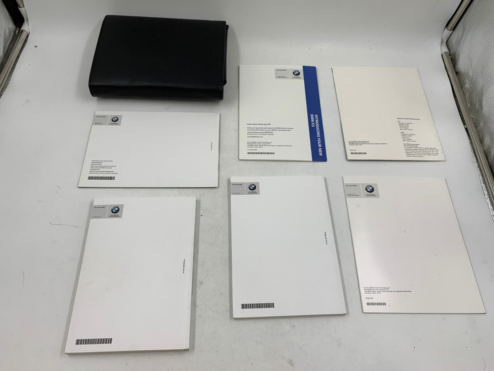 2013 BMW X3 Owners Manual Set with Case OEM C03B50010