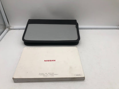 2004 Nissan Quest Owners Manual with Case OEM A01B06003
