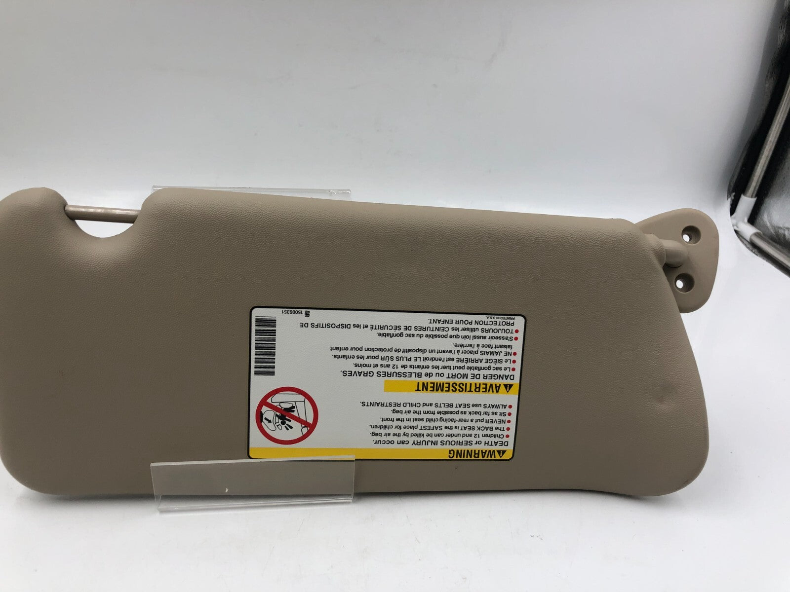 2003-2007 Cadillac CTS Driver Sun Visor Gray OEM B03B50006