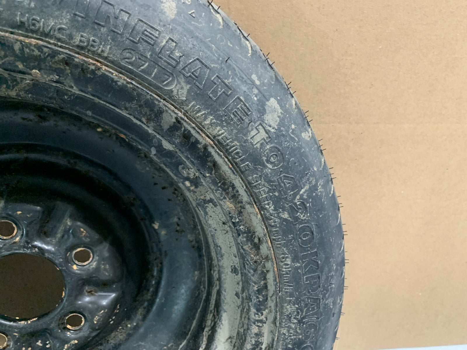 2013-2020 Hyundai Elantra 15" Spare Tire Compact Donut T125/80D15 Emergency