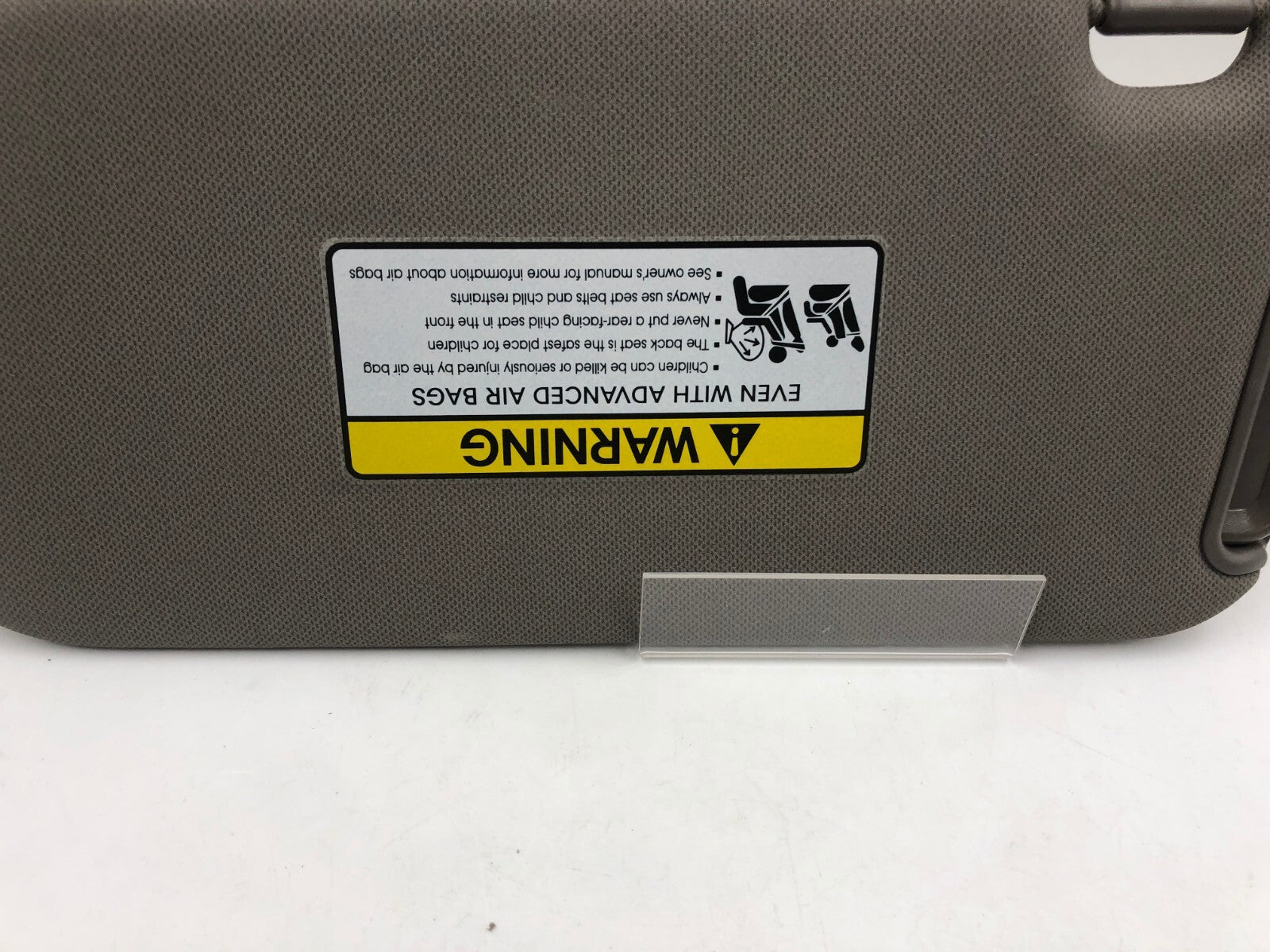 2010-2015 Hyundai Tucson Passenger Sun Visor Gray OEM B03B27021