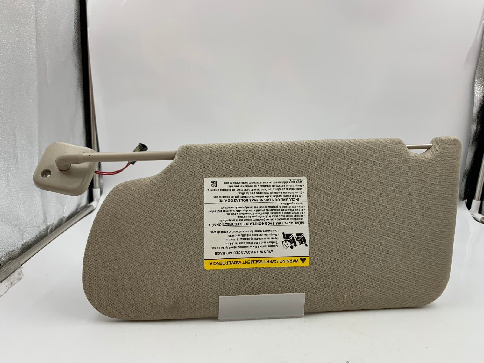 2009-2012 Ford Flex Passenger Sun Visor Sunvisor Gray Illuminated OEM B03B16090