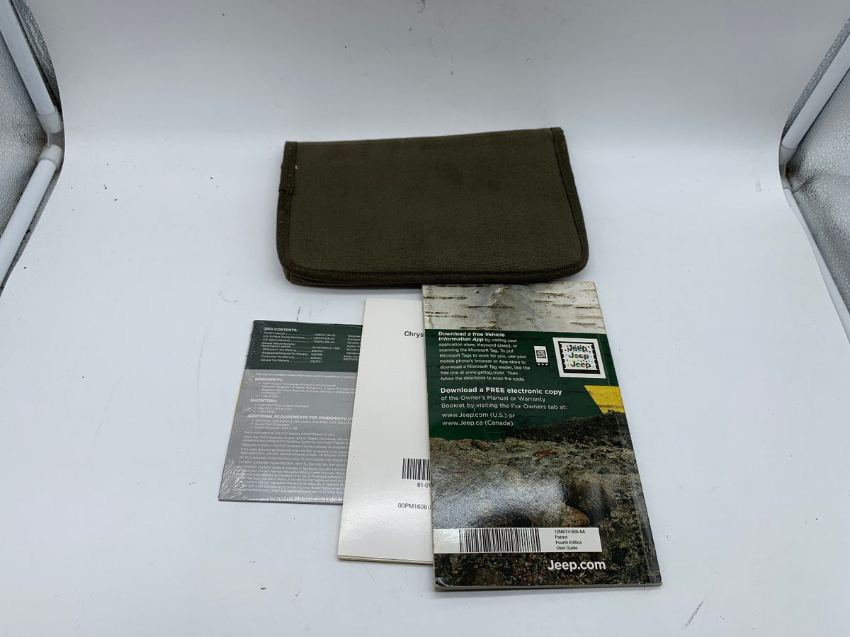 2012 Jeep Patriot Owners Manual Set with Case OEM D03B13006