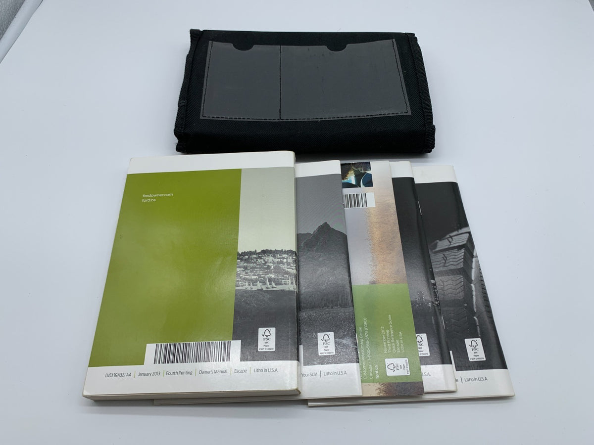 2013 Ford Escape Owners Manual Set with Case OEM R01B16007