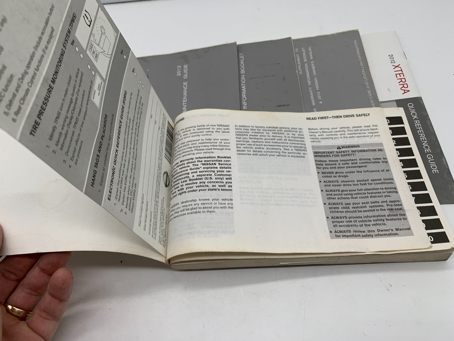 2012 Nissan Xterra Owners Manual Set OEM