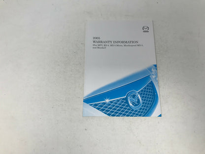 2005 Mazda 3 Owners Manual Warranty Guide Set with Case OEM E03B53056