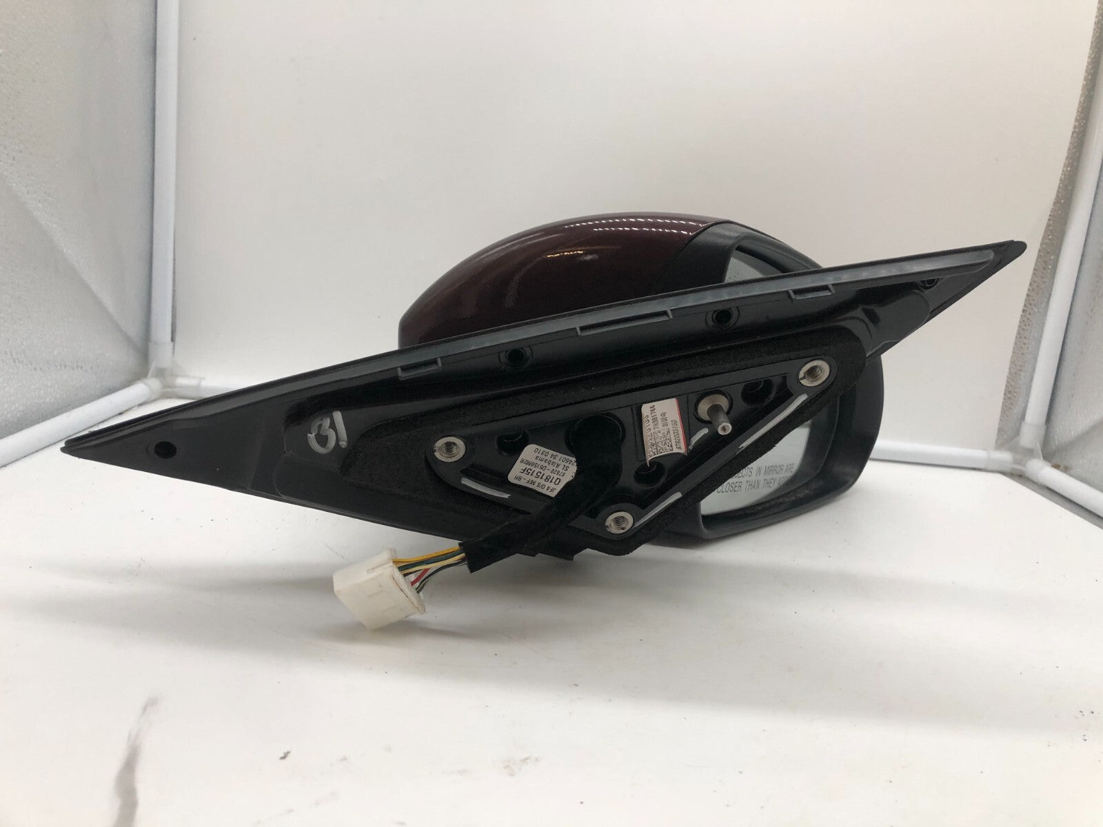 2016-2020 Kia Optima Passenger Side View Power Door Mirror Maroon BSA E03B45001