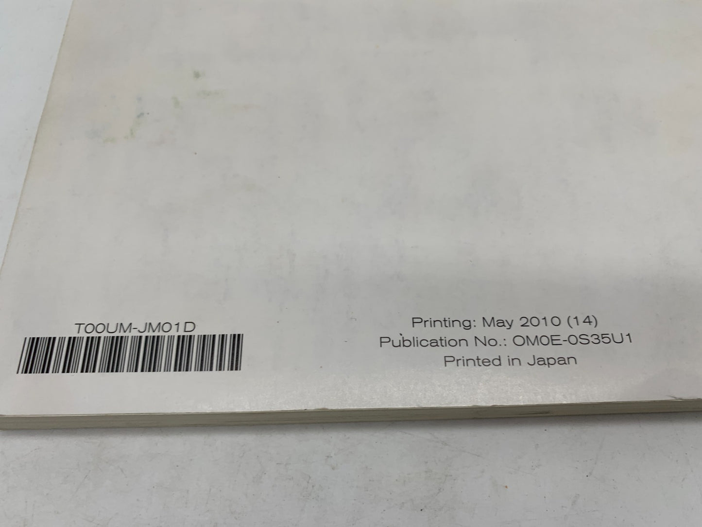 2010 Nissan Rogue Sport Owners Manual OEM