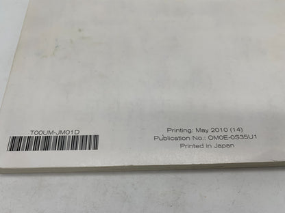 2010 Nissan Rogue Sport Owners Manual OEM