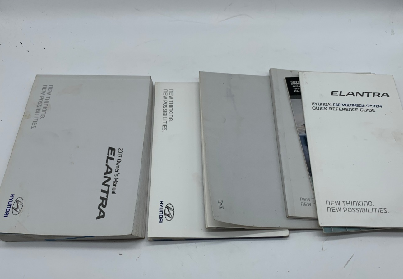 2017 Hyundai Elantra Owners Manual Set OEM D03B14042