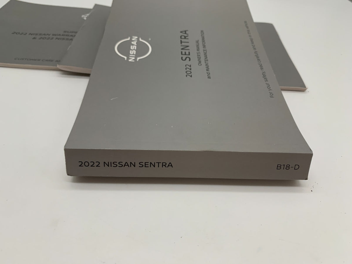 2022 Nissan Sentra Owners Manual Set OEM A02B56046