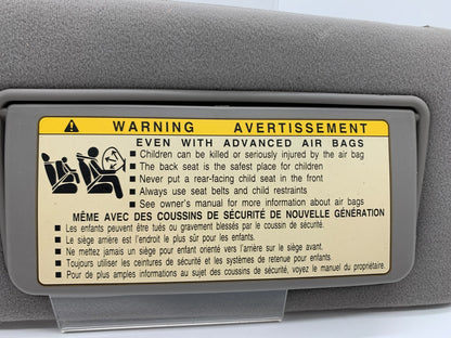 2004 Lexus ES330 Passenger Sun Visor Gray Illuminated OEM C02B28002