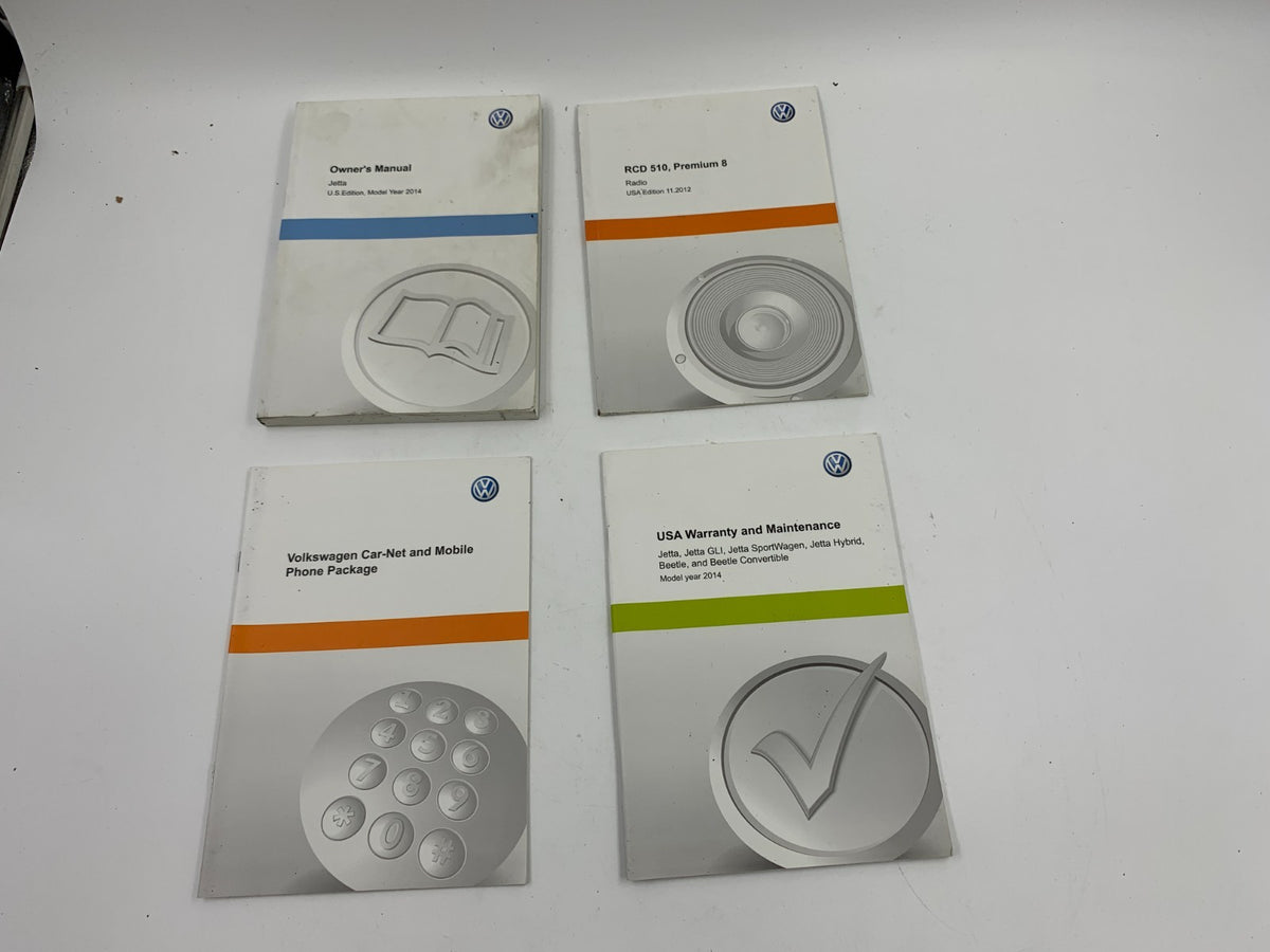2014 Volkswagen Jetta Owners Manual Set OEM C04B68011