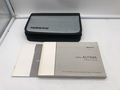 2006 Nissan Altima Owners Manual Set with Case OEM R01B14012