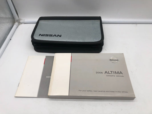 2006 Nissan Altima Owners Manual Set with Case OEM R01B14012