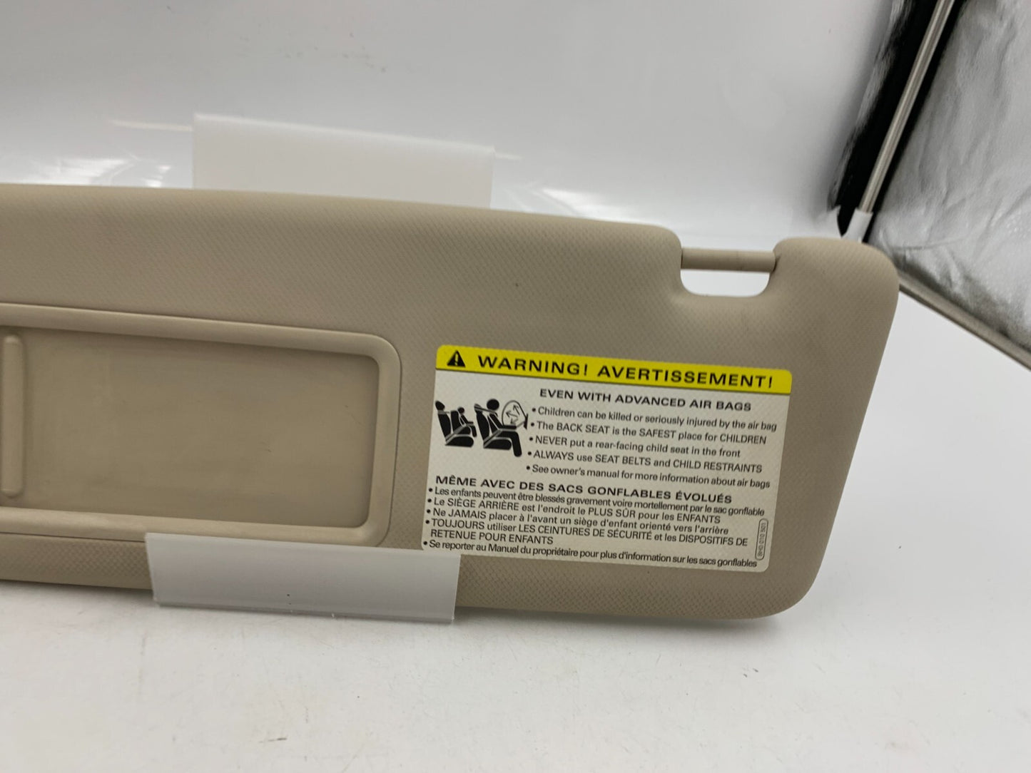2009-2012 Audi A4 Driver Sun Visor Sunvisor Gray Illumination OEM C04B48016