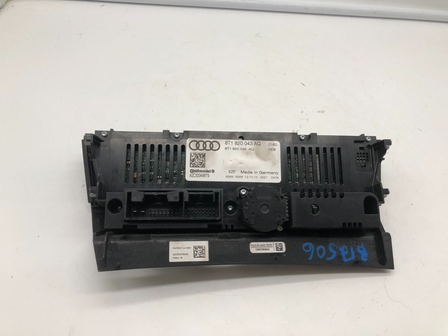 2010-2012 Audi S4 AC Heater Climate Control Unit OEM B04B27006