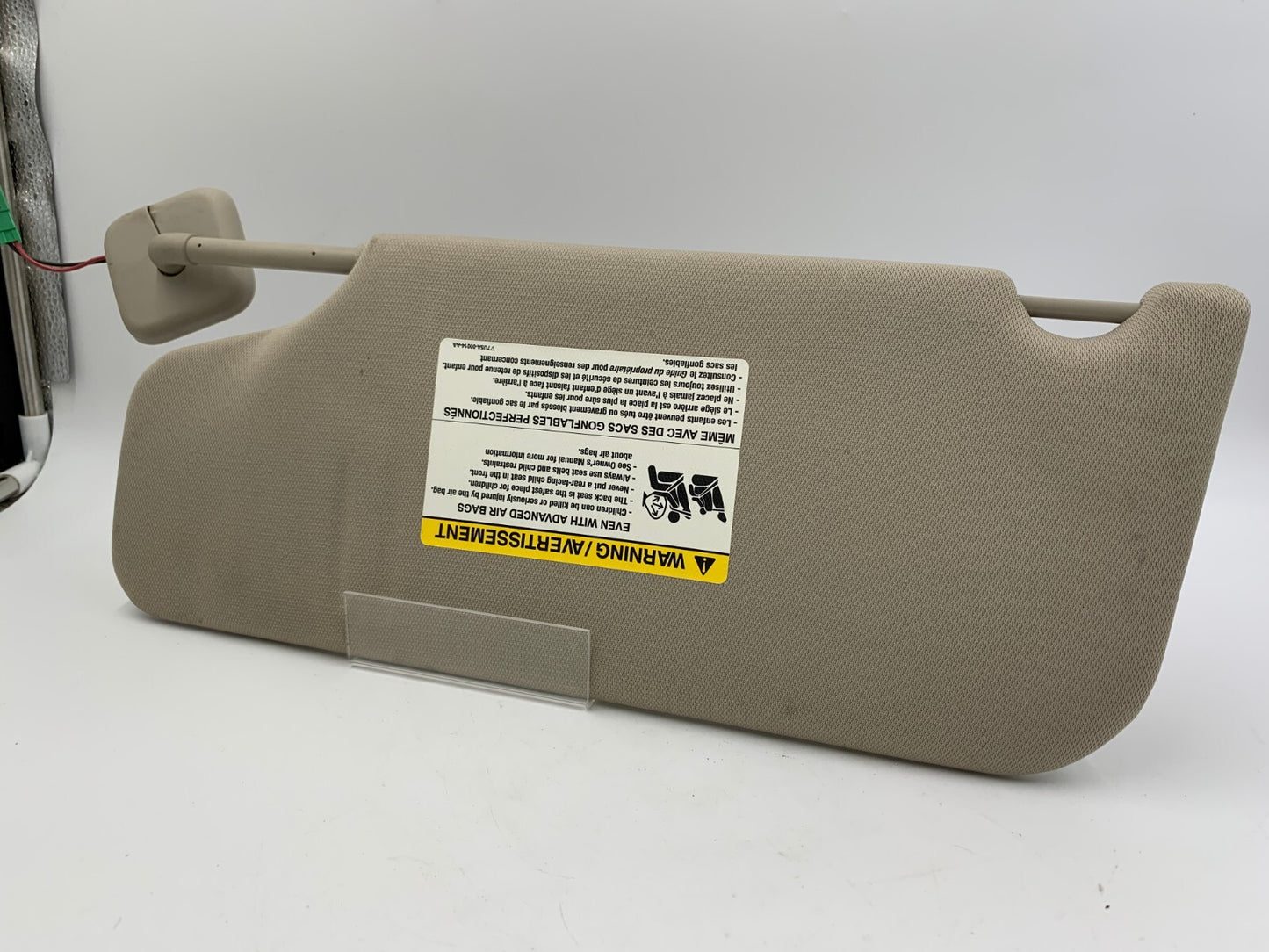 2010-2011 Ford Taurus Passenger Sun Visor Gray Illumination OEM C04B47004