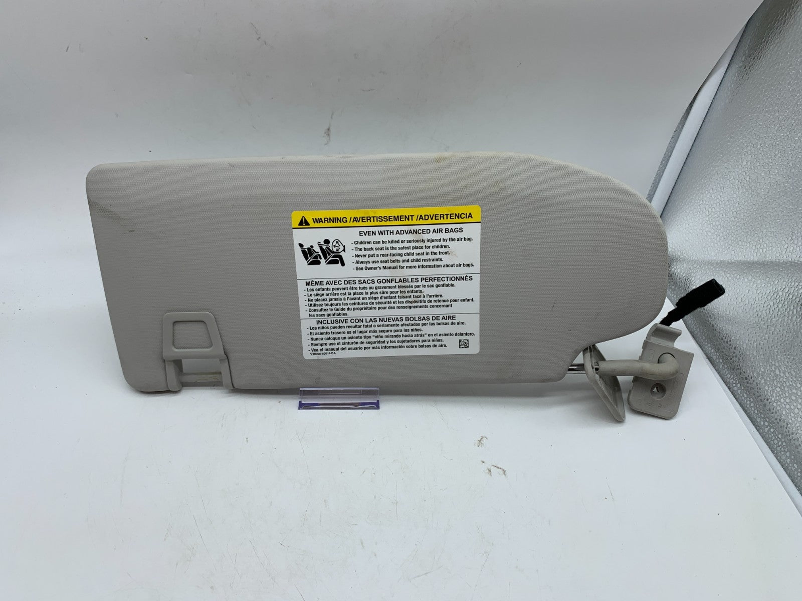 2021-2022 Ford Mustang Mach-E Mach E Passenger Sun Visor Gray OEM A01B50001