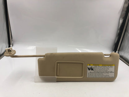 2010-2011 Lexus ES350 Driver Sun Visor Tan Illumination OEM B04B40086