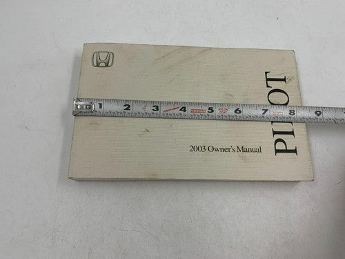 2003 Honda Pilot Owners Manual OEM R01B09005