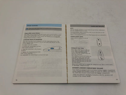 2002 Mercury Sable Owners Manual OEM C03B05048