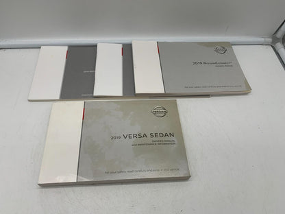 2019 Nissan Versa Sedan Owners Manual Set with Case OEM D02B70012