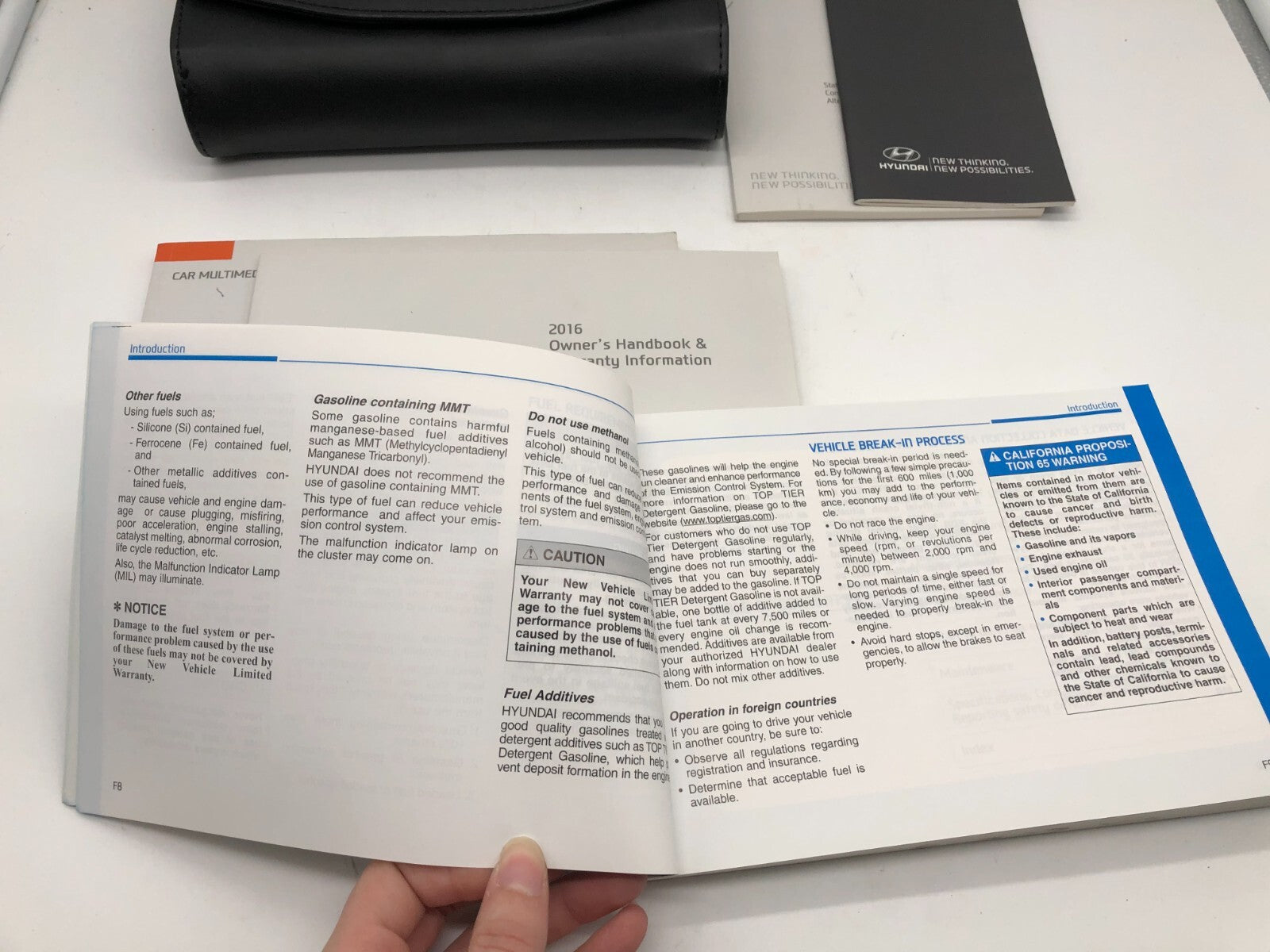 2016 Hyundai Genesis Coupe Owners Manual Guide Set with Case OEM A02B49039