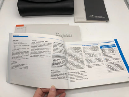 2016 Hyundai Genesis Coupe Owners Manual Guide Set with Case OEM A02B49039
